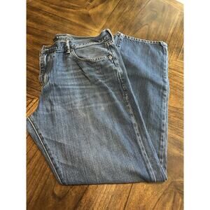 Gap Mens Straight Fit Jeans Size 36x32 Dark Wash 100% Cotton Blue Denim